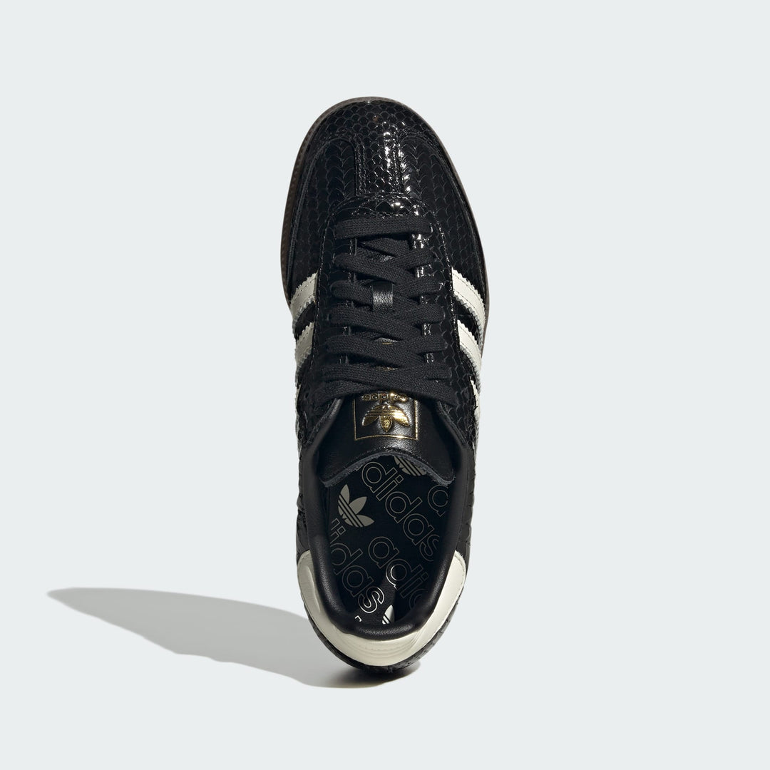 AD Samba OG Femme – Baskets Cuir Craquelé Métallisé Noir