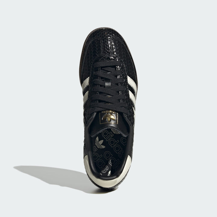 AD Samba OG Femme – Baskets Cuir Craquelé Métallisé Noir