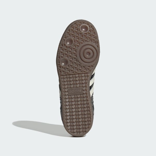 AD Samba OG Femme – Baskets Cuir Craquelé Métallisé Noir