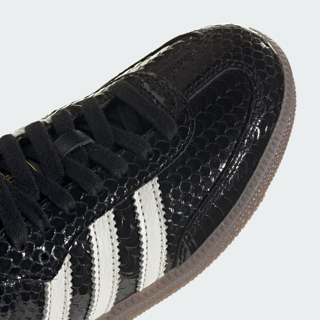 AD Samba OG Femme – Baskets Cuir Craquelé Métallisé Noir