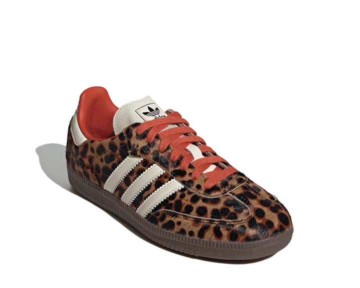 Samba OG Femme – Baskets Cuir Craquelé Métallisé Léopard